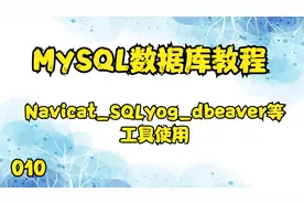 10.MySQL数据库教程——Navicat_SQLyog_dbeaver等工具使用【转载视频封面