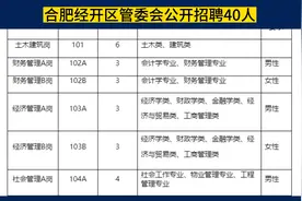 合肥经开区管委会（事业单位）公开招聘40人，同岗同酬，正式工视频封面