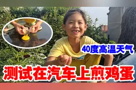 40度高温天气，挑战在车上煎鸡蛋，到底能不能熟，结果翻车打脸了视频封面
