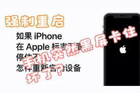 手机突然黑屏卡住？来试试强制启动视频封面