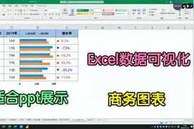 Excel商务图表：条形图与小三角实现数据对比，让人一看就懂视频封面