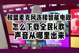 权盟炫声麦蓝牙连接智能电视以及全民K歌下载操作教程视频封面