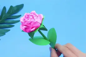 漂亮的玫瑰花束折纸，看了很快就学会，可以送喜欢的人视频封面