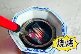 太有创意了吧！他居然用花盆来做烧烤，既暖身又有烤肉吃视频封面