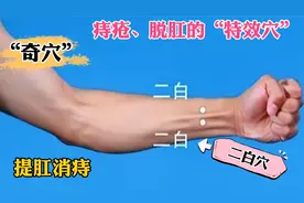 二白穴：经外奇穴，调理痔疮、脱肛的“特效穴”视频封面