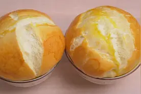 1碗面粉，3个鸡蛋，教你用小碗蒸面包，松软拉丝，做法简单超好吃