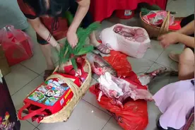 河南农村结婚有送对月礼的习俗，竟然需要送半头猪半扇羊，真豪横