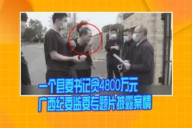 一个县委书记贪4800万元 广西纪委监委专题片披露案情视频封面
