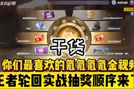 王者轮回完整抽奖顺序来了，氪的腰子疼！视频封面