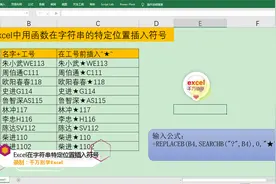 Excel中用函数在文本字符串的特定位置插入符号，简单到没朋友！视频封面