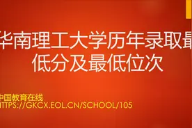 华南理工大学历年录取最低分及最低位次视频封面