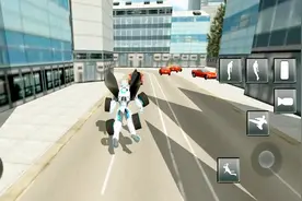 变形机器人英雄：经过一番努力摸索，机器人终于学会飞翔！