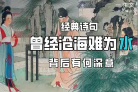 “曾经沧海难为水，除却巫山不是云”真正的含义是什么？视频封面
