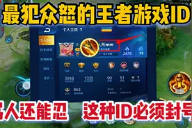 最犯众怒的王者游戏ID，骂人的还能忍，但是这种ID必须要封号视频封面