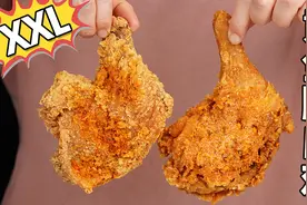 在家制作肯德基限时新品【黄金脆皮XXL手枪腿】，就这？