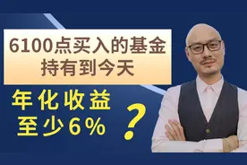 6100点买入的基金持有到今天，年化收益至少6%？视频封面