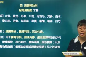中成药：尿毒清颗粒的功能和主治病症，不同泻下剂的功效和主治视频封面