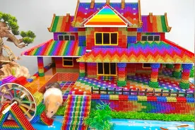 DIY-建造巨型水车别墅，有游泳池（2）