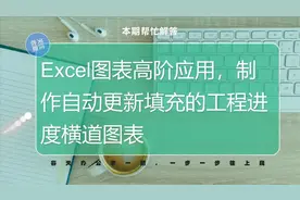 Excel图表的高阶应用干货，如何用条形图制作自动工程进度横道图视频封面