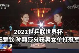 2022世乒联世界杯 王楚钦 孙颖莎分获男女单打冠军视频封面