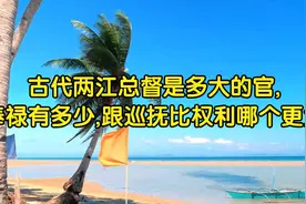 古代两江总督是多大的官,俸禄有多少,跟巡抚比权利哪个更大视频封面