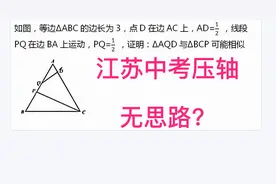2020江苏中考压轴，学生：难！学霸：逆推只要30秒！视频封面