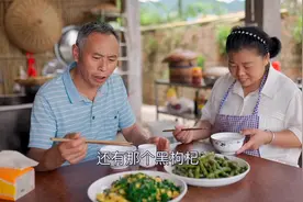 桃子爸妈在家过二人世界，下地种完红薯，中午简单弄一盘韭菜炒蛋视频封面