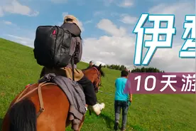 第一次自驾玩伊犁超全详细攻略，雪山草原骑马徒步，人简直画中游视频封面