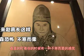 探访胡亥陵墓里面有一副赵高画像，眼神诡异看画像就觉得毛骨悚然视频封面