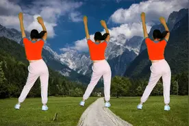 放假在家做做健身操，活动筋骨增强体质，健身有减肥