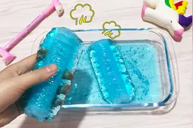 奇葩趣味实验，退烧贴做抓不住“水蛇”，结果惊喜，无硼砂