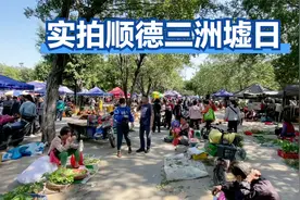 实拍广佛交界著名墟市顺德三洲墟日，满街千奇百怪，人气非常火爆视频封面