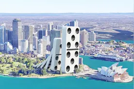 特效模拟世界最大多米诺骨牌，倒下的那刻，悉尼歌剧院都被碾碎了视频封面