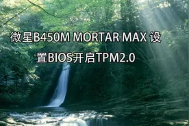 微星B450M MORTAR MAX 设置BIOS开启TPM2.0【转载】视频封面