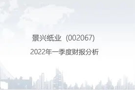 002067 景兴纸业-2022年一季度财报分析.pptx视频封面