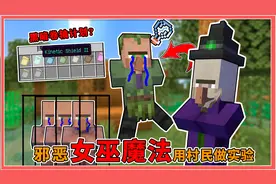 我的世界：强大的神秘魔法？邪恶女巫幕后创造，村民沦为试验品！
