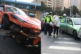 江苏一18岁男子租赁法拉利撞上公交站台，竟弃车逃离现场视频封面
