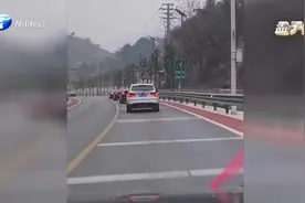 车主误入婚车队，默契配合打双闪，全程“无破绽”完美融入！视频封面