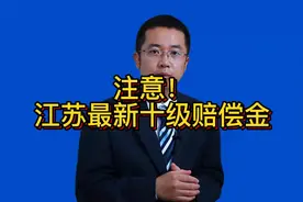 注意！江苏最新十级赔偿金视频封面