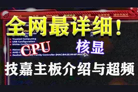 或许是全网最详细技嘉主板bios介绍和超频教学【数码】视频封面