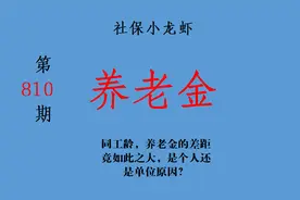 同工龄，养老金的差距竟如此之大，是个人还是单位原因？视频封面