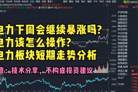 电力下周会继续暴涨吗?电力该怎么操作?电力板块短期走势分析视频封面