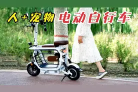 迷你型城市宠物代步自行车！内嵌宠物笼能装猫狗，时速37公里！视频封面