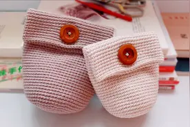 钩针编织：短针的大道至简，实用简约的化妆包，杂物收纳袋