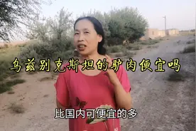 中亚乌兹别克斯坦的驴肉便宜吗？听听中国大姐怎么说？差距很大的