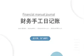 【模板029】财务手工日记账视频封面