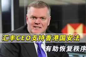 别无他法？汇丰CEO：香港国安法有助恢复秩序，乱港分子又跳脚
