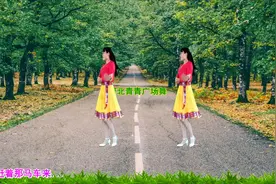 西部民歌广场舞《达坂城的姑娘》演示分解，好学好看