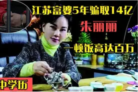 江苏富婆朱丽丽5年骗取14亿，一顿饭高达百万，却只有高中学历视频封面