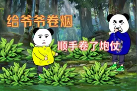【沙雕动画】给爷爷卷烟的时候，顺手卷进去一个炮仗！视频封面